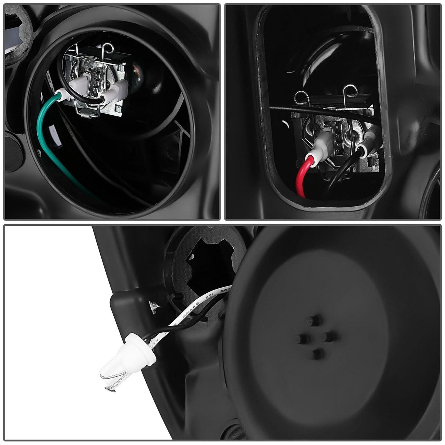 2019-2024 Ram 1500 OE Style Headlights - Black Housing Clear Corner