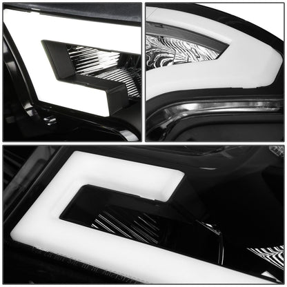 2015-2017 Ford F-150 LED DRL Black Housing Headlights