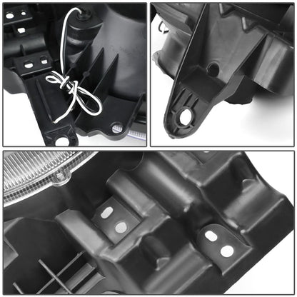 07-14 Toyota FJ Cruiser LED DRL Headlights - Black Housing Clear Corner