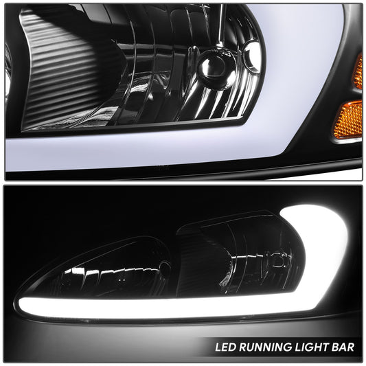 04-08 Pontiac Grand Prix Black Housing Amber Corner Headlights