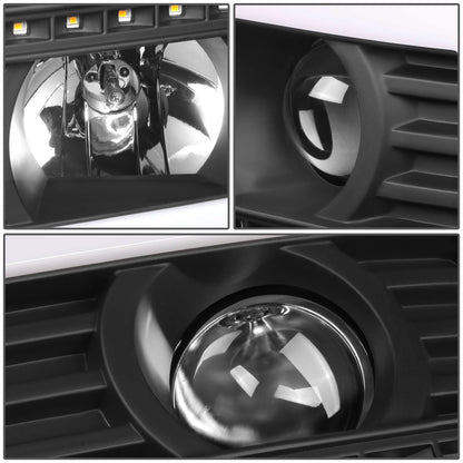 2007-2014 GMC Sierra C-Bar LED DRL Sequential Headlights Black