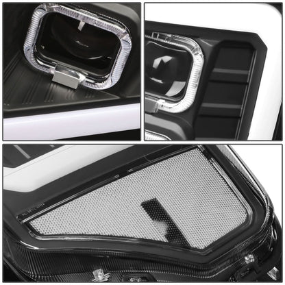 2009-2014 Ford F-150 Quad LED DRL Halo Ring Projector Headlights