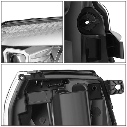 2007-2014 Cadillac Escalade Projector LED Switchback Headlights Chrome