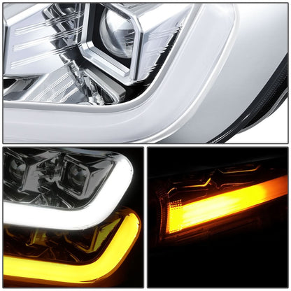 2019-2023 Ford Ranger LED DRL Headlights - Chrome Housing Clear Corner
