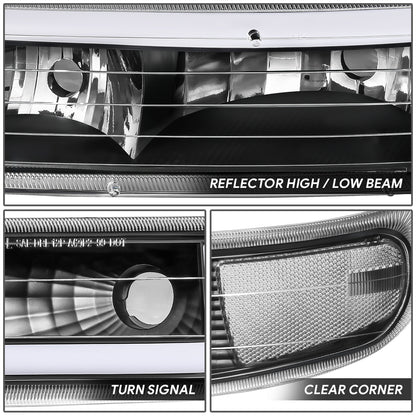 99-06 Chevy Silverado Suburban 1500 2500 Headlight & Bumper Lamps