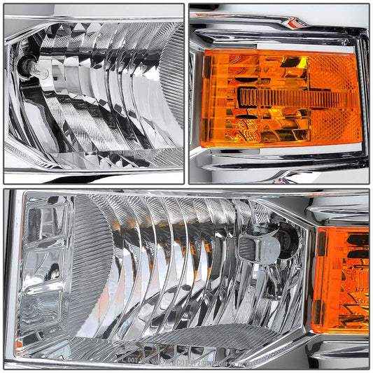 2014-2015 Chevrolet Silverado LED DRL Chrome Headlights