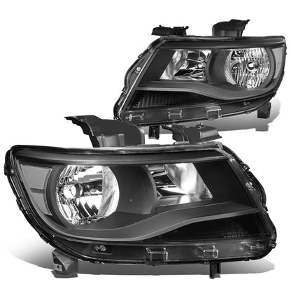 2015-2017 Chevrolet Colorado Black Housing Clear Corner Headlights