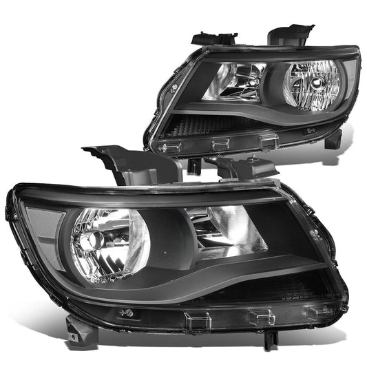 2015-2017 Chevrolet Colorado Black Housing Clear Corner Headlights