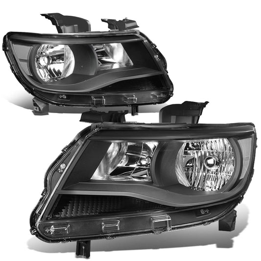 2015-2017 Chevrolet Colorado Black Housing Clear Corner Headlights