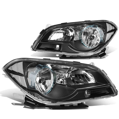 08-12 Chevrolet Malibu Black Housing Clear Corner Headlights