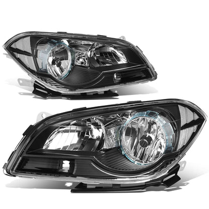 08-12 Chevrolet Malibu Black Housing Clear Corner Headlights