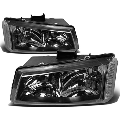 03-06 Chevrolet Silverado/Avalanche Black Housing Headlights 2PC