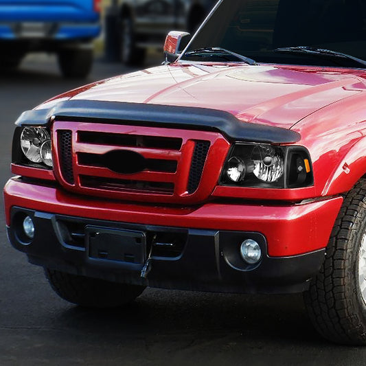 01-11 FORD RANGER BLACK HOUSING AMBER CORNER HEADLIGHT REPLACEMENT HEADLAMP