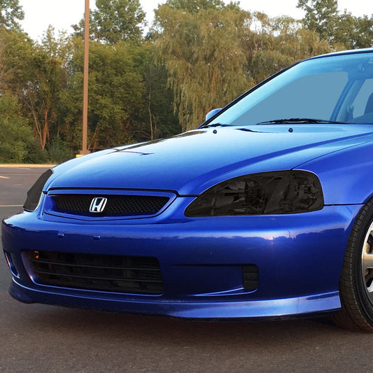 99-00 HONDA CIVIC EJ EM EK SMOKED LENS CLEAR CORNER HEADLIGHT SIGNAL LAMPS