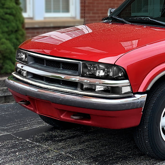 98-04 CHEVY S10 PICKUP BLAZER BLACK/CLEAR CORNER HEADLIGHT BUMPER HEAD LAMP