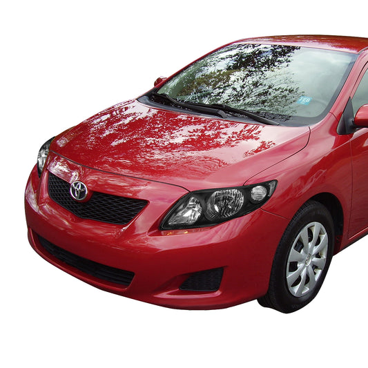 09-10 TOYOTA COROLLA BLACK HOUSING CLEAR CORNER HEADLIGHT REPLACEMENT LAMPS