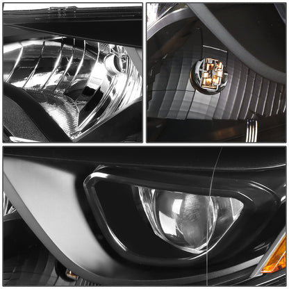 14-16 Toyota Corolla OE Style LED Projector Headlight Assembly Black/Amber