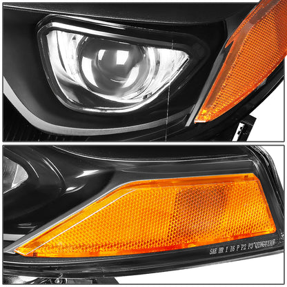 14-16 Toyota Corolla OE Style LED Projector Headlight Assembly Black/Amber