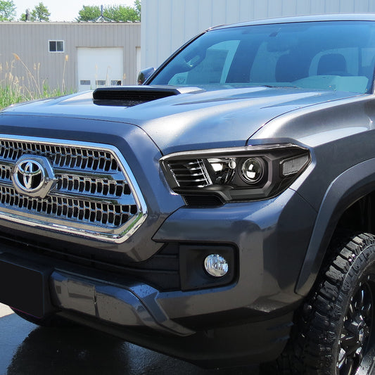 16-20 TOYOTA TACOMA BLACK HOUSING CLEAR CORNER PROJECTOR HEADLIGHT HEADLAMP