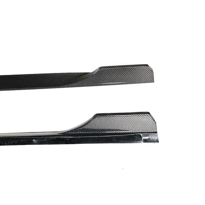 Audi A5 / S5 B9 4-Door Sedan Carbon Fiber Side Skirt Extensions 2017 - 2019