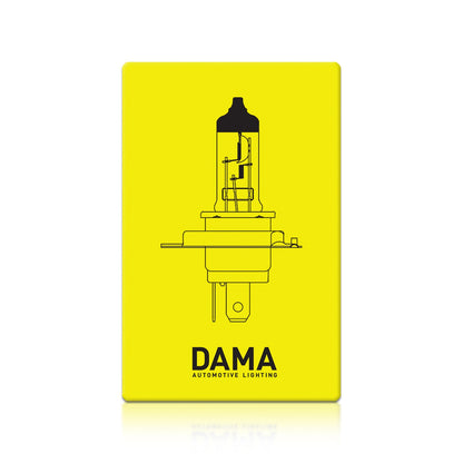 DAMA 9003 H4 31113OS OEM Standard Plus Halogen Bulbs 3300K 60/55W | Pack of 10