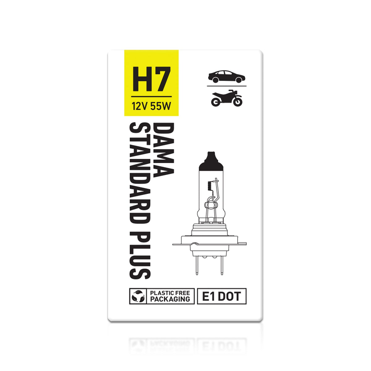 DAMA H7 31123OS OEM Standard Plus Halogen Bulbs 3400K 55W | Pack of 10