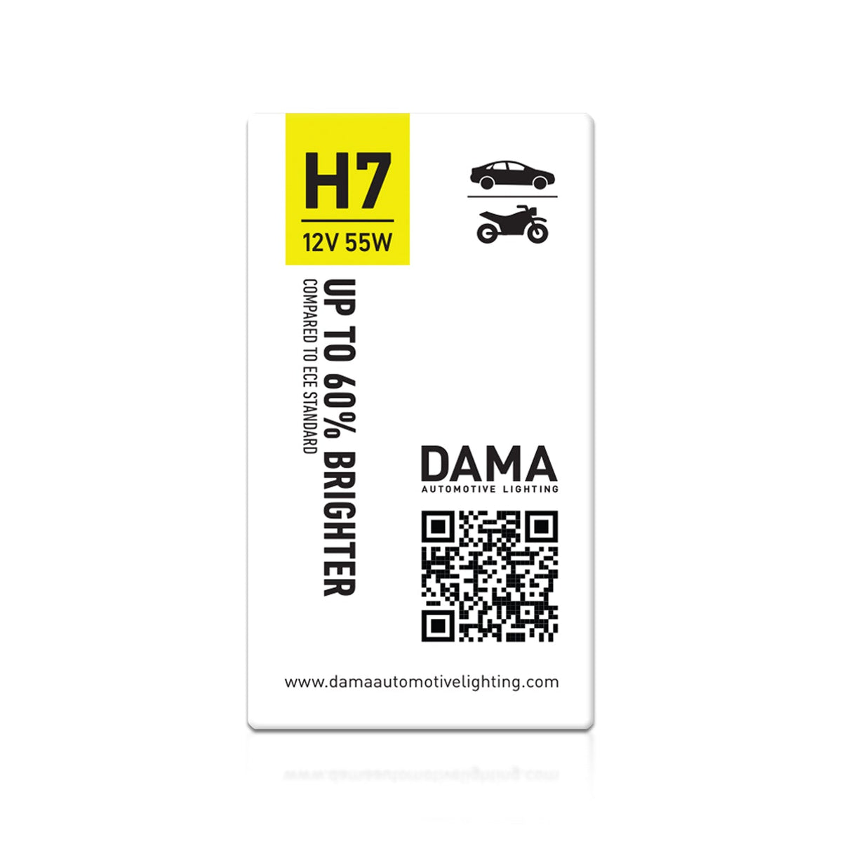 DAMA H7 31123OS OEM Standard Plus Halogen Bulbs 3400K 55W | Pack of 10