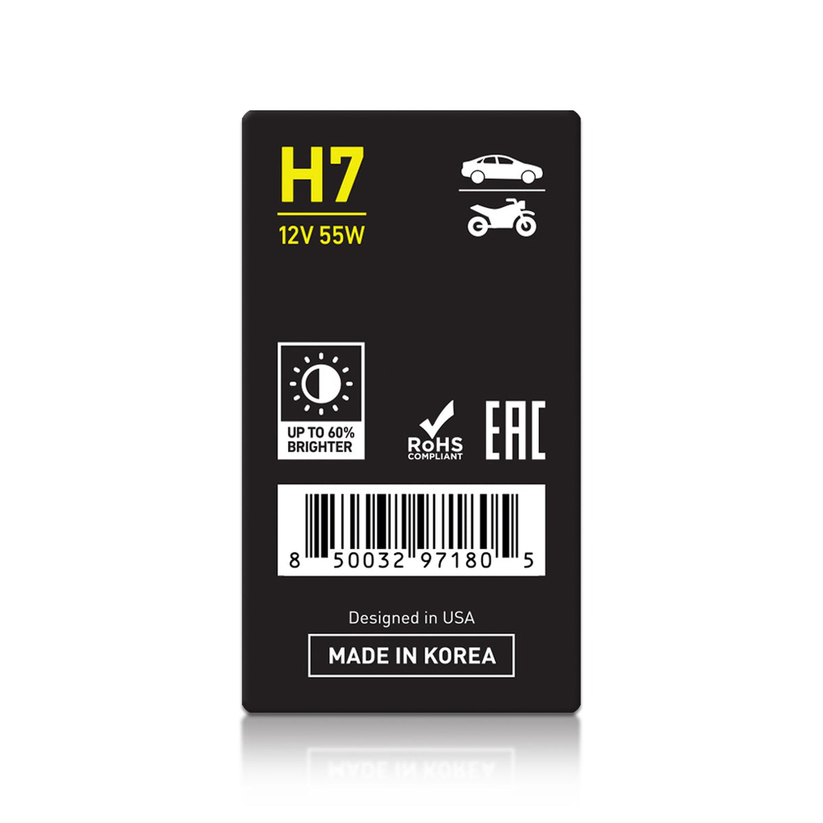 DAMA H7 31123OS OEM Standard Plus Halogen Bulbs 3400K 55W | Pack of 10