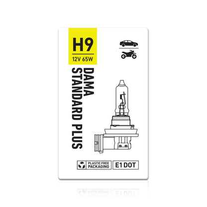 DAMA H9 31143OS OEM Standard Plus Halogen Bulbs 3400K 65W | Pack of 10