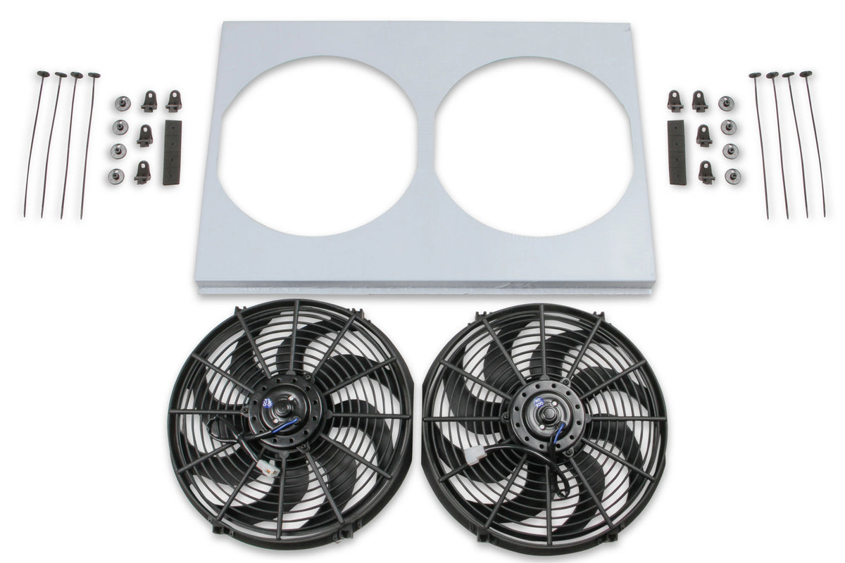 FAN AND SHROUD 2 14 INCH FANS