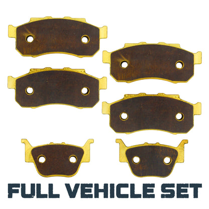 Honda Pioneer 700/520/500 2014-2026 Brass Brake Pad Set