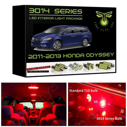 2011-2013 Honda Odyssey Super Bright 3014 Series LED interior light kit