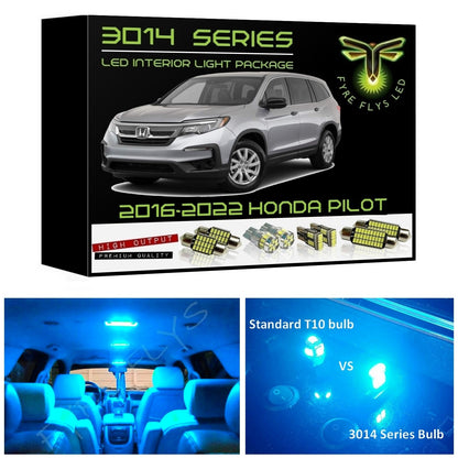 2016-2022 Honda Pilot Super Bright 3014 Series LED interior light kit