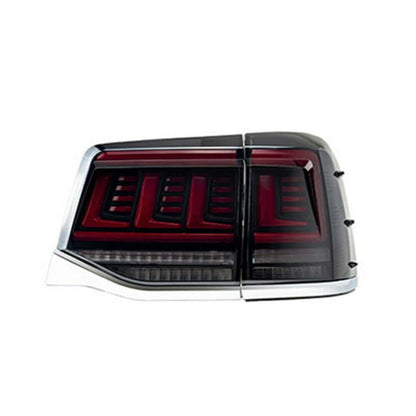 2016-2021 Toyota Land Cruiser LED Tail Lights — V2 Smoke & Red