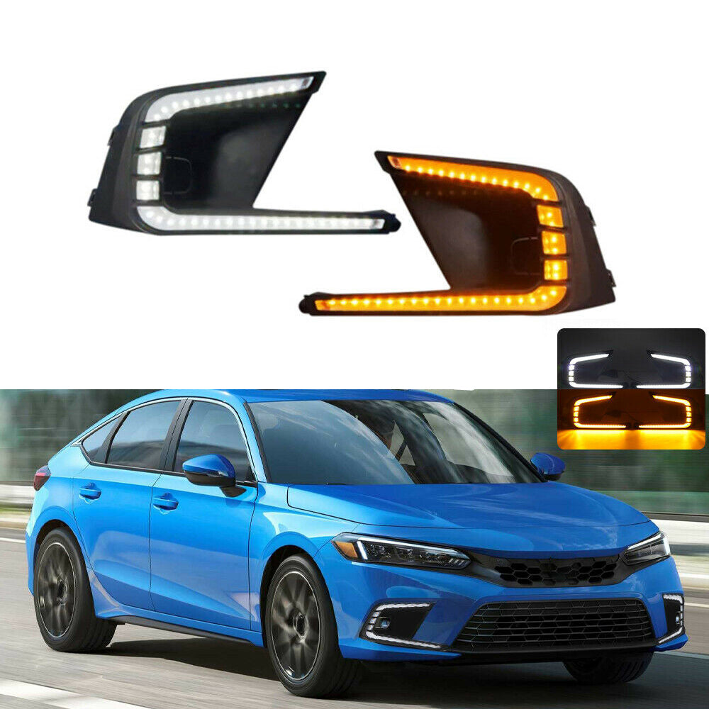 HRS 2022-24 Honda Civic 11th Gen Sedan/Hatchback DRL Plus Fog Lights - V1