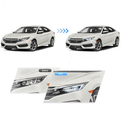 HRS 17-21 Honda Civic 10th Gen Hatchback FK7 LED Headlights