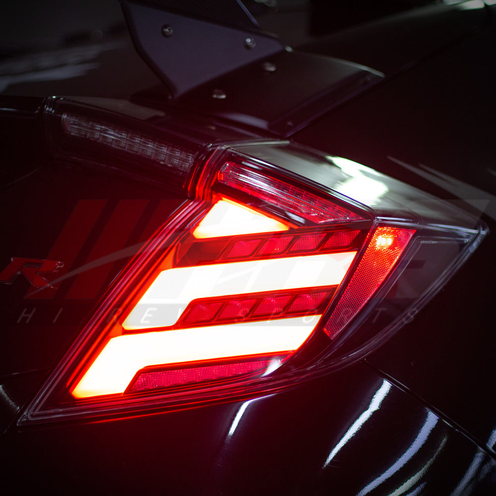 HRS 2017-21 Honda Civic 10th Gen Hatchback FK7 FK8 LED Tail Lights - V2