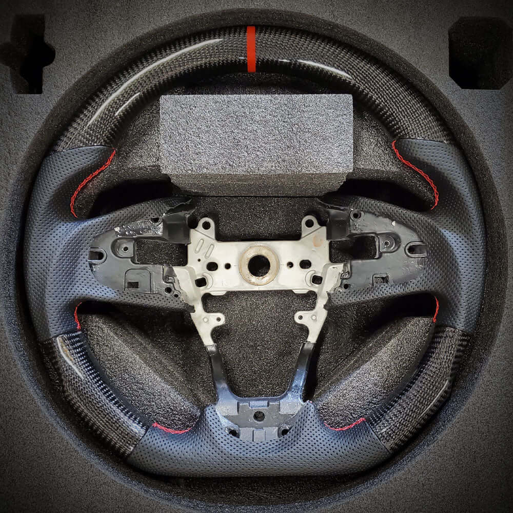 HRS 2016-21 Honda Civic 10th Gen Sedan FK7 FK8 Carbon Fiber Steering Wheel