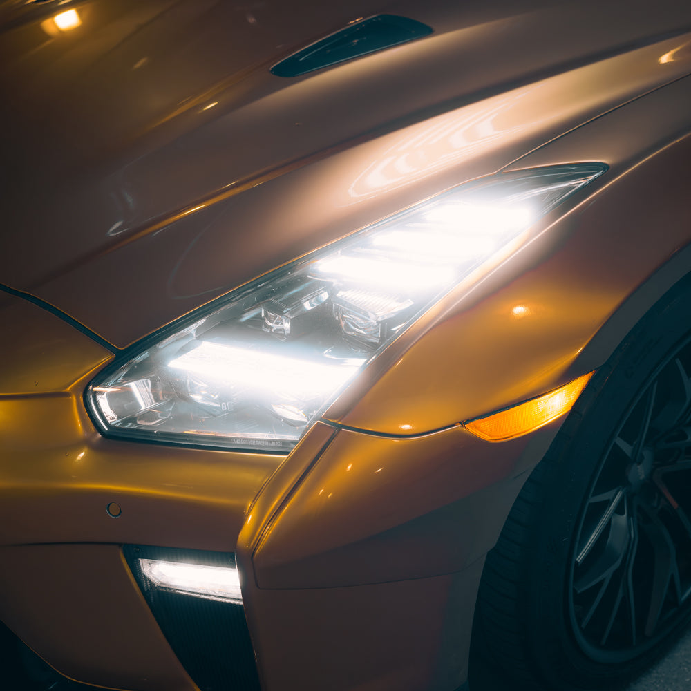 HRS 2009-26 Nissan GT-R R35 LED Headlights - The Elite Series