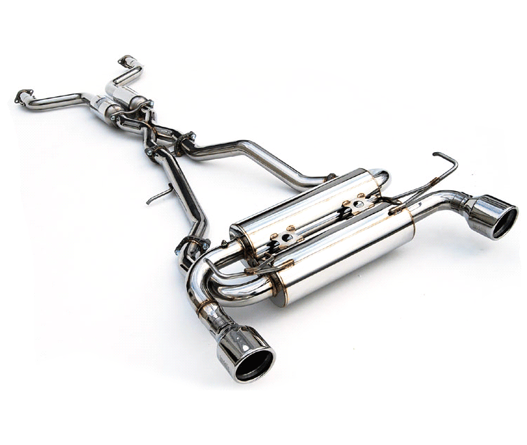 Invidia Gemini Rolled Stainless Tips Cat Back Nissan 350z 2003-2009 | HS02N3ZGIS
