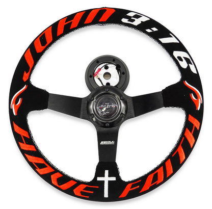 Suede Steering Wheel + Short Hub Adapter Kit For Acura Honda Accord K20 K24 K20A Prelude TL CL