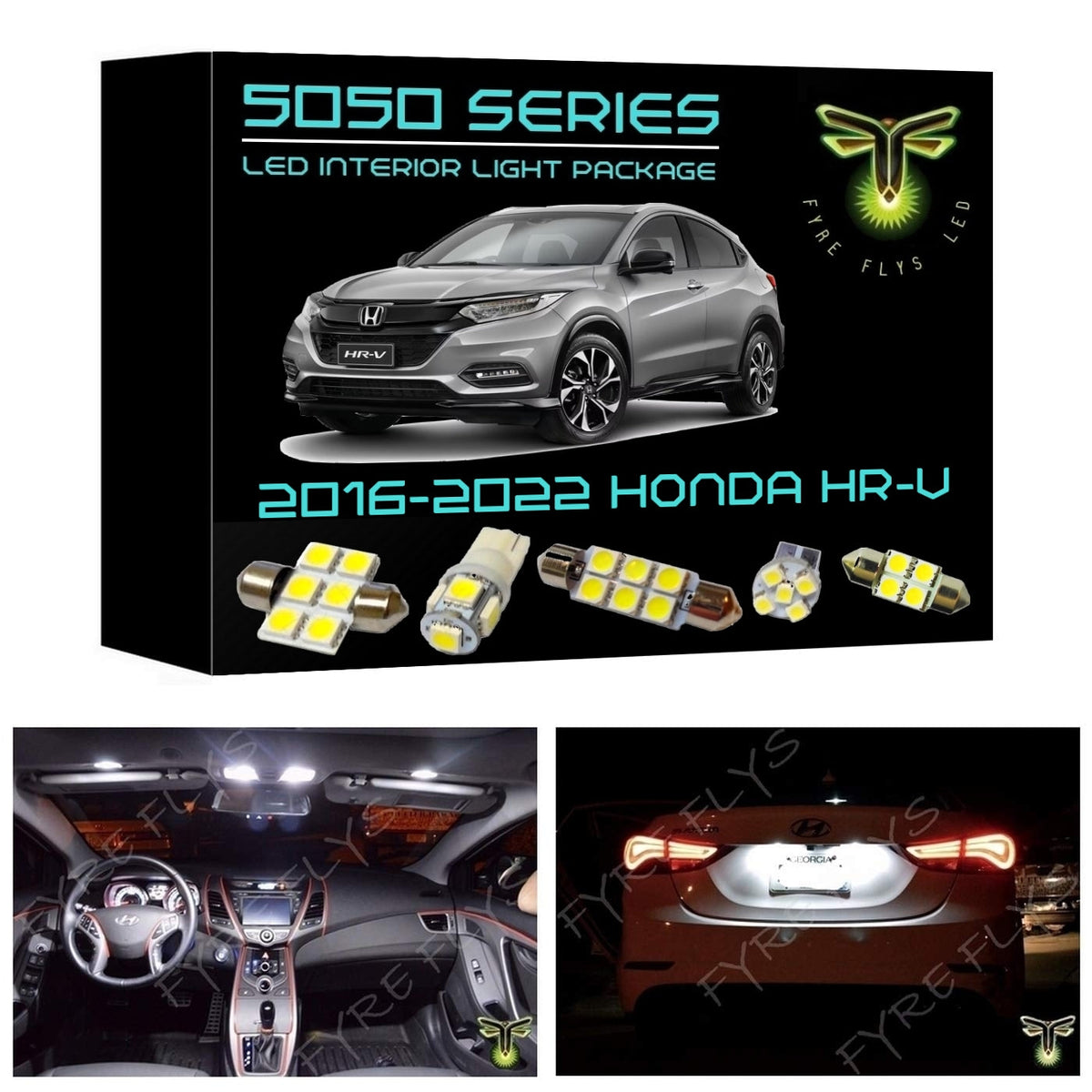 2016-2022 Honda HR-V LED interior light kit 5050 Series