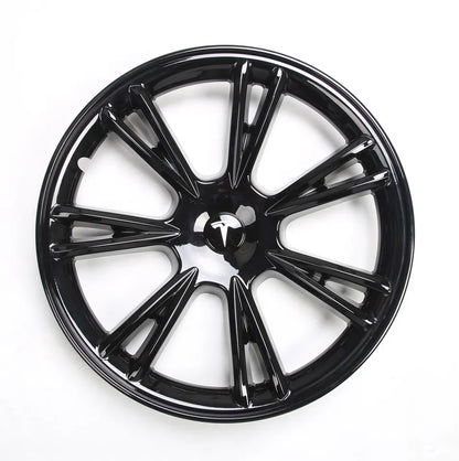 iCBL’s Tesla Model Y Wheel Covers Front & Rear Gemini Sport Style Matte and Gloss Black 2017-2024 (4PCS)