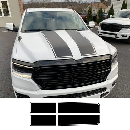 Hood & Tailgate Graphic Decal for Dodge RAM 1500 / 2500 Hemi / Rebel | Custom Vinyl Truck Sticker