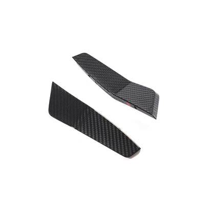 Audi RS7 Sportback 4-Door Dry Carbon Fiber ABT-Style Front Bumper Canards 2020 - 2021