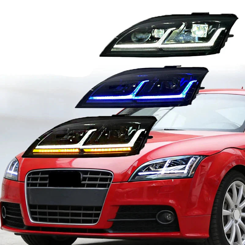 Audi TT LED Headlight Assembly with Daytime Running Light & Turn Signal 2008 - 2014 (Replaces 8N0941003BK)