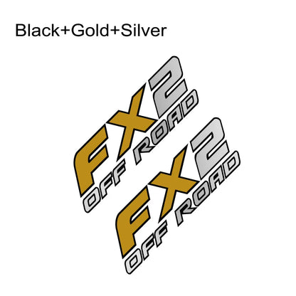 FX2 Off-Road Rear Trunk Side Decal | Universal Fit for Ford F-Series, Toyota Hilux / Tacoma & More
