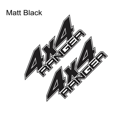 4x4 Rear Bed Side Decal for Ford Ranger Raptor | Pickup Truck Vinyl Graphic