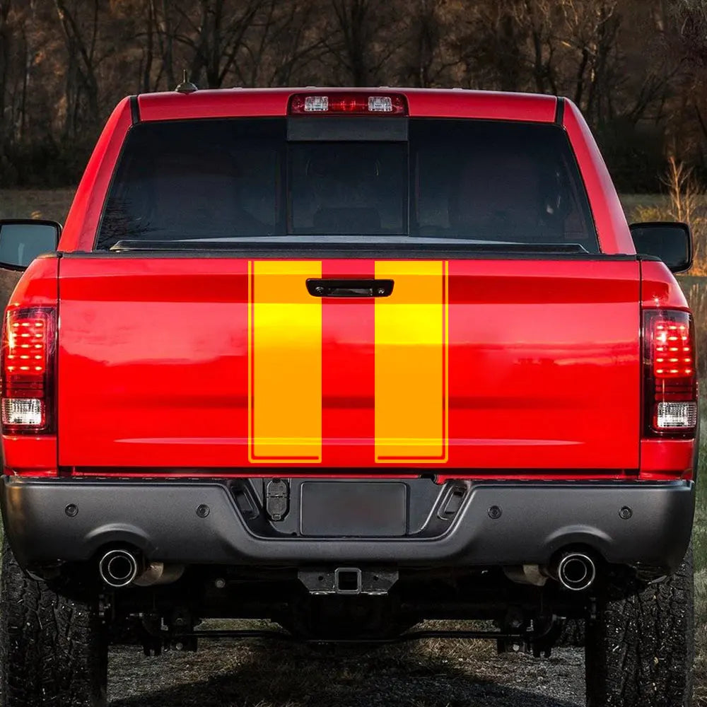 Hood & Tailgate Graphic Decal for Dodge RAM 1500 / 2500 Hemi / Rebel | Custom Vinyl Truck Sticker