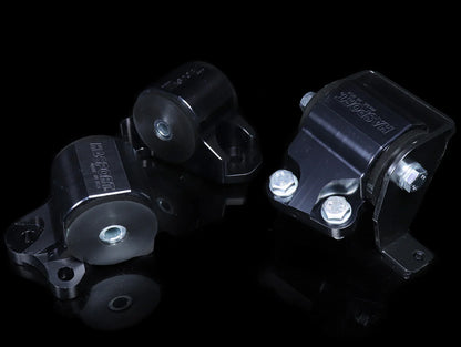 Hasport Billet Black Replacement Mounts – 1996-2000 Honda Civic (EK, 2-Bolt Left Mount)